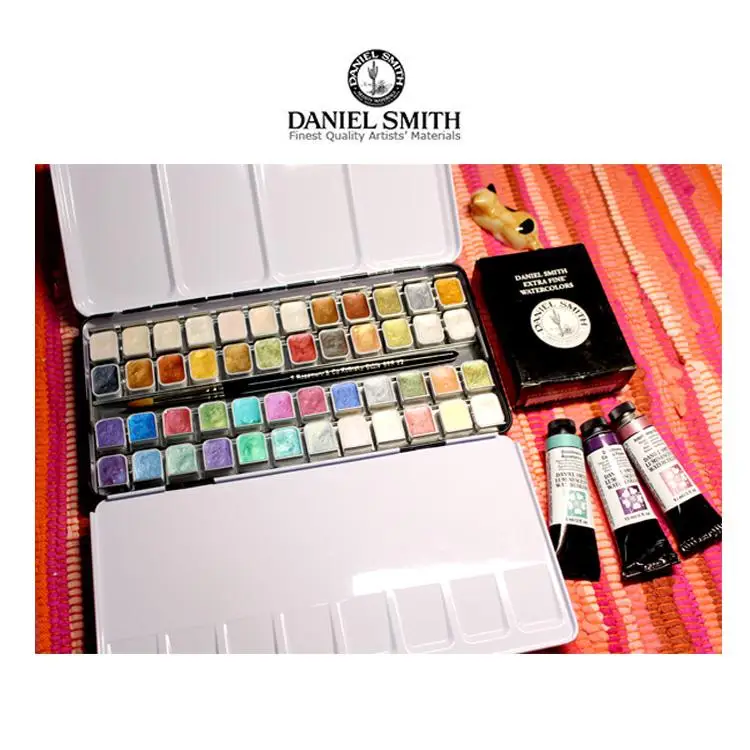 Danel Smith, перламутровые краски, Водные краски, 48 цветов в упаковке, DS, Водные Цвета - Цвет: 1.5mlordinaryironbox