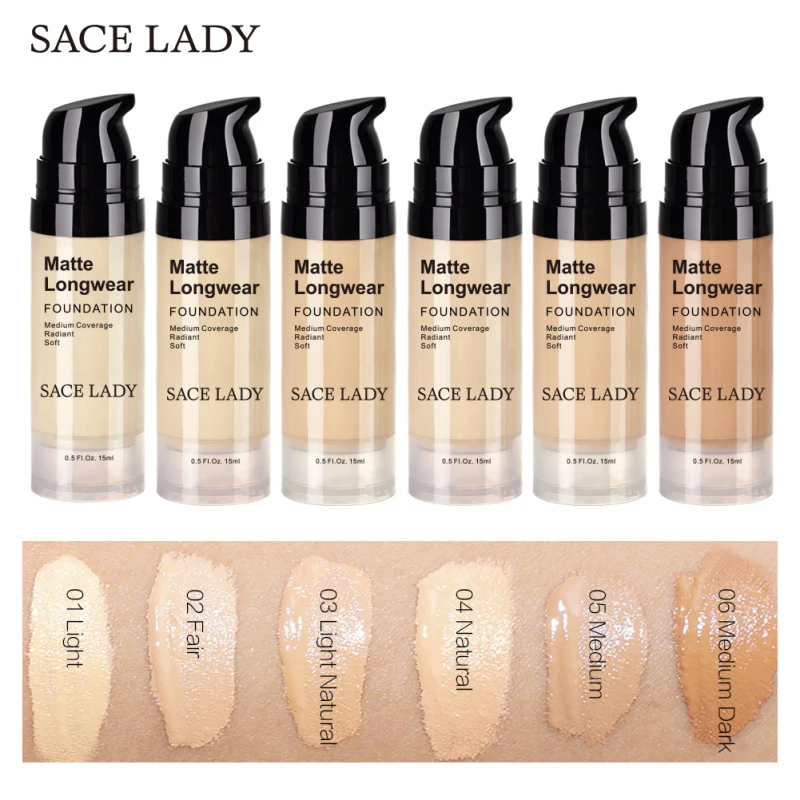 SACE LADY крем-основа для лица водостойкий стойкий жидкий консилер основа для макияжа полное покрытие матовая натуральная косметика TSLM1