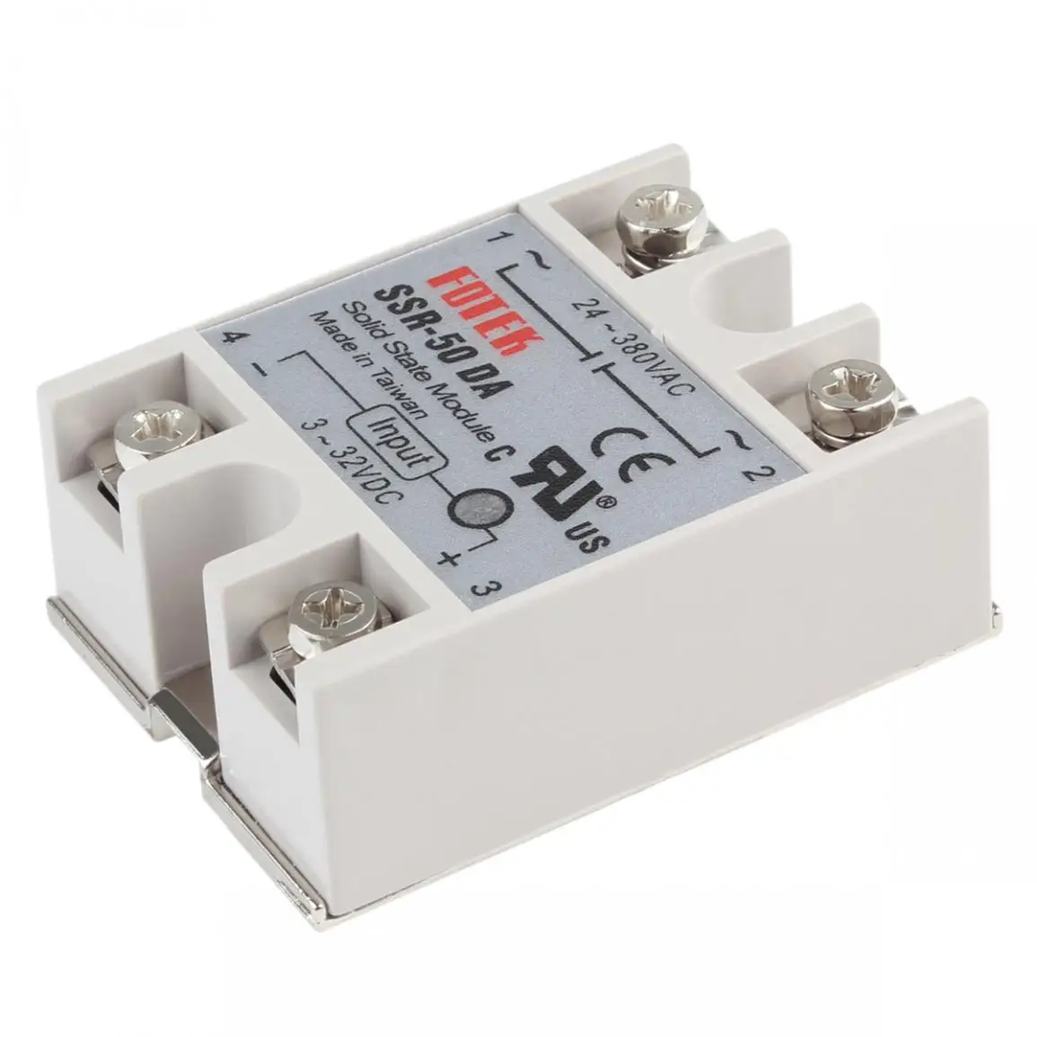 Твердотельный релейный модуль SSR-50DA 3-32VDC 50A/250В выход 24-380VAC | Обустройство дома