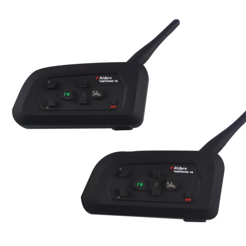Vnetphone 2 шт. V4C 1200 м полный дуплекс Беспроводная Bluetooth гарнитура для домофона Лыжный