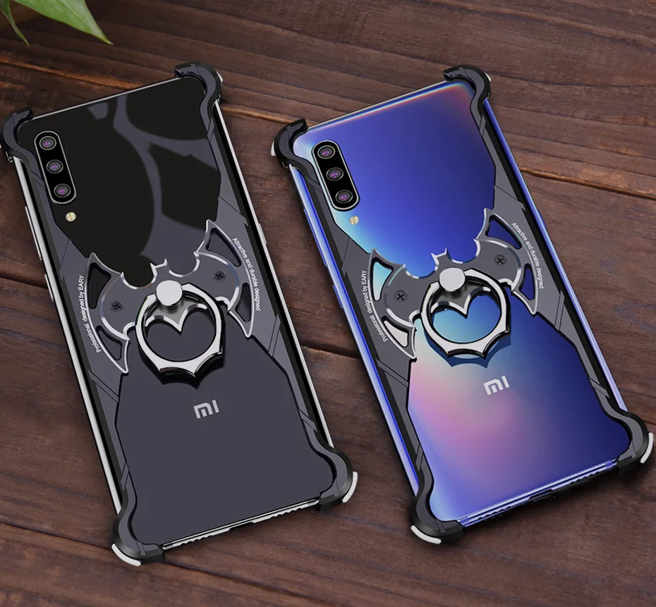 OATSBASF металлический чехол в форме летучей мыши для Xiaomi Mi 9 чехол с полной защитой на 360 градусов задняя крышка для Xiaomi Mi 9 чехол тонкий металлический чехол