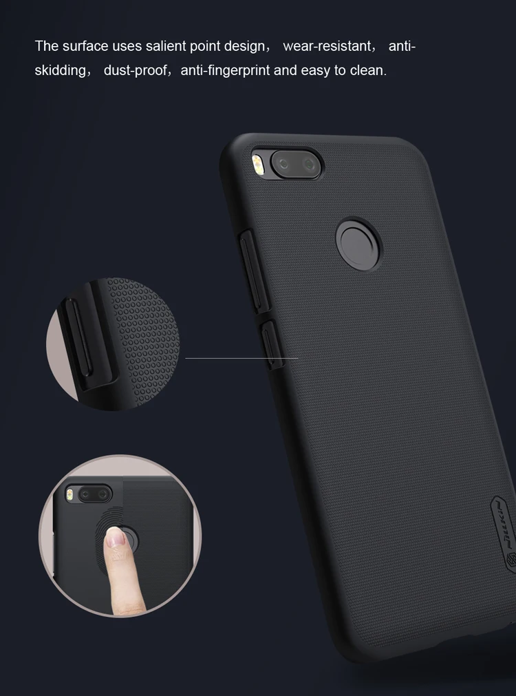 Чехол для xiaomi mi 5X mi A1 mi A1 5X NILLKIN супер матовый защитный жесткий чехол-накладка с розничной посылка