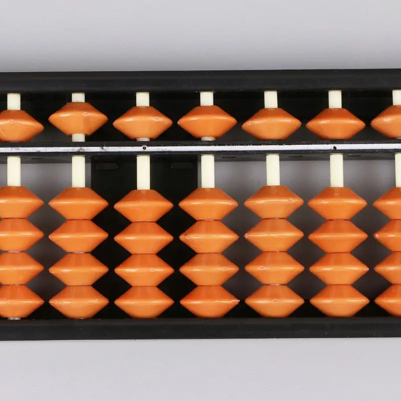 NoEnName_Null 17 Digit Rods Standard Abacus Soroban Chinese Japanese Calculator Counting Tool Mathematics Beginners |