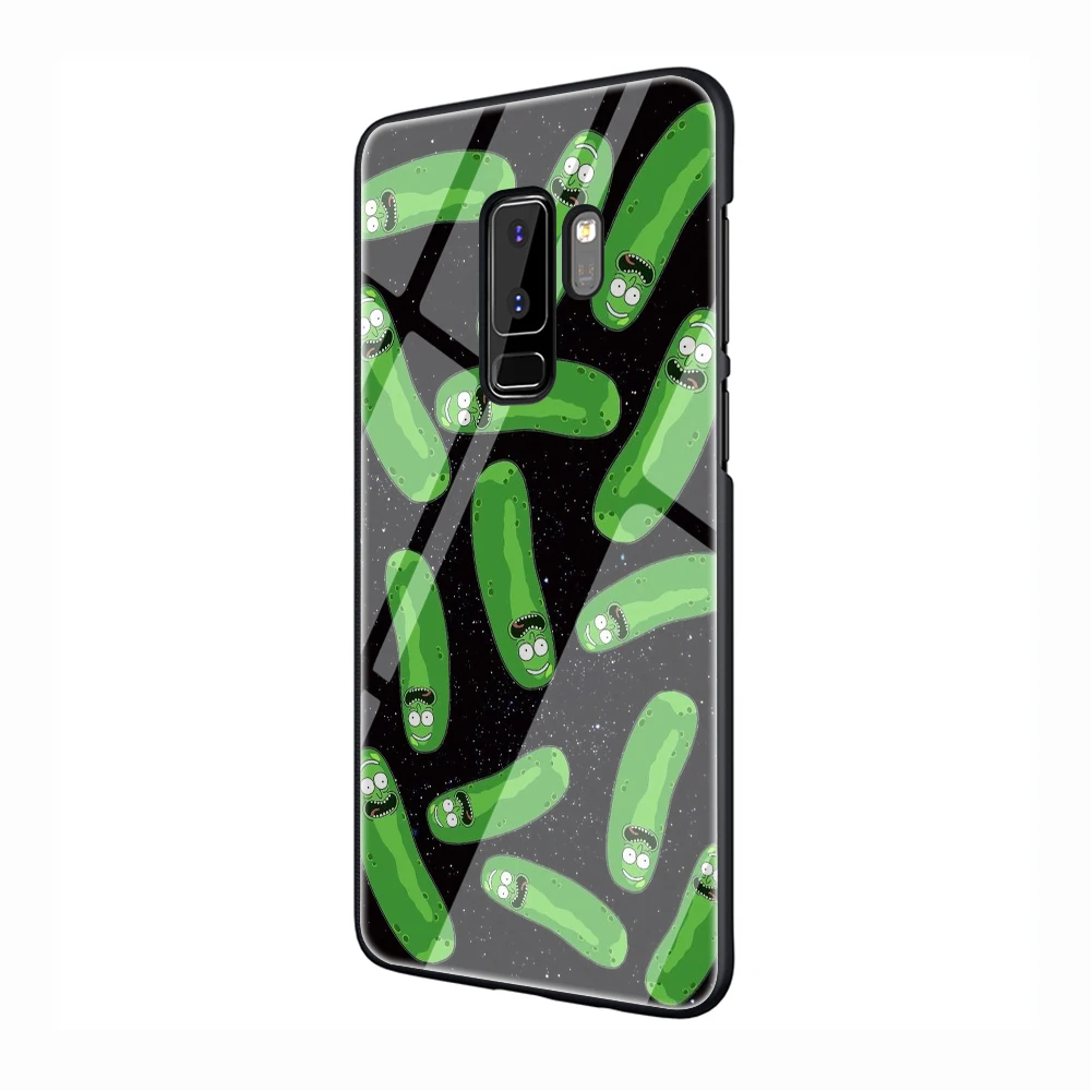 Чехол для телефона Rick and Morty pickle rick из закаленного стекла для samsung Galaxy S7 edge S8 9 10 Note 8 9 10 Plus A10 20 30 40 50 60 70 - Color: G10