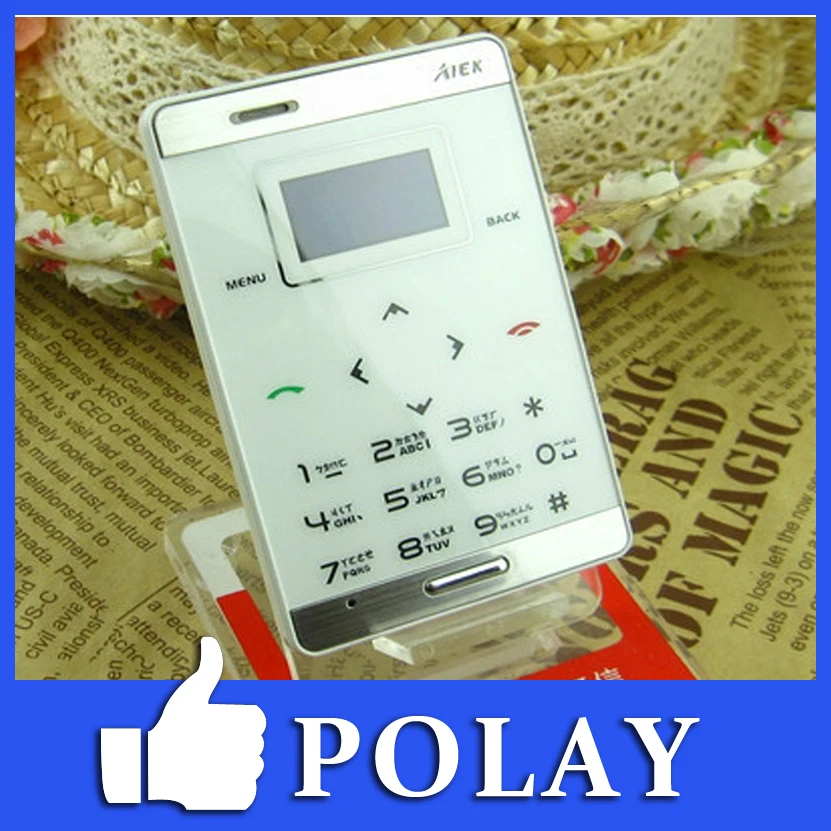 2014 World Thinnest TOUCH Cell Phone Mini Personalized Low Radiation Mobile Children Student MP3 Bluetooth English Russian 