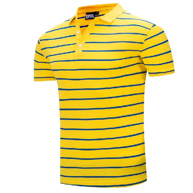 Гольф с коротким рукавом ropa de golf para hombre спортивные рубашки поло одежда для гольфа для тренировок на открытом воздухе мужские рубашки для гольфа мужская спортивная одежда - Цвет: yellow