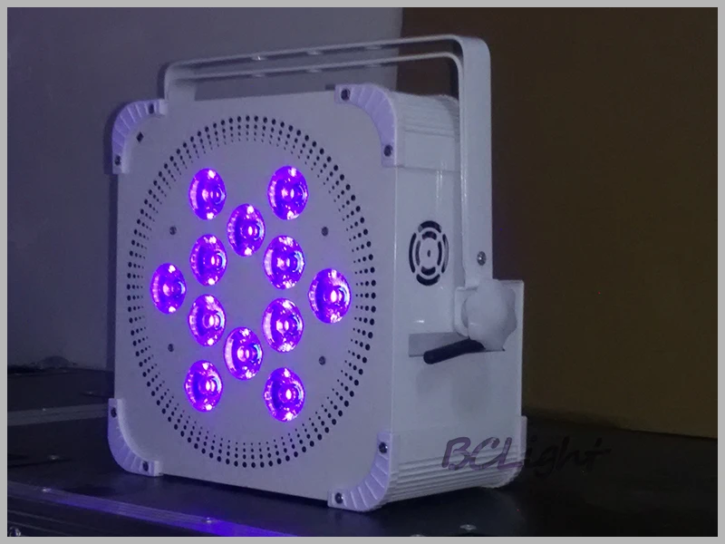 Свадебная перезаряжаемая Беспроводная батарея DMX 6 в 1 RGBWAUV 12*18 Вт Светодиодная