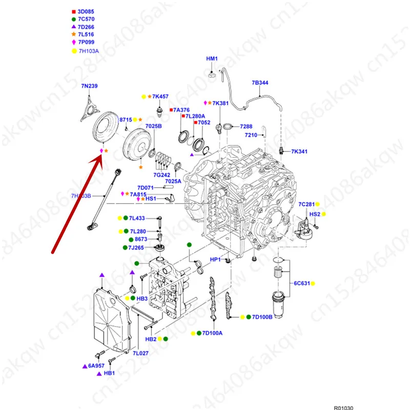 Переднее сальниковое уплотнение коробки передач подходит для 2007Fo rdF oc us2012