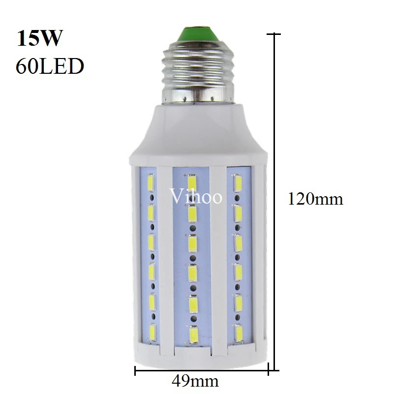7 Вт 12 15 25 30 40 50 60 80 100 E27 B22 E40 SMD 5730 5630 Светодиодная Лампочка кукуруза освещение