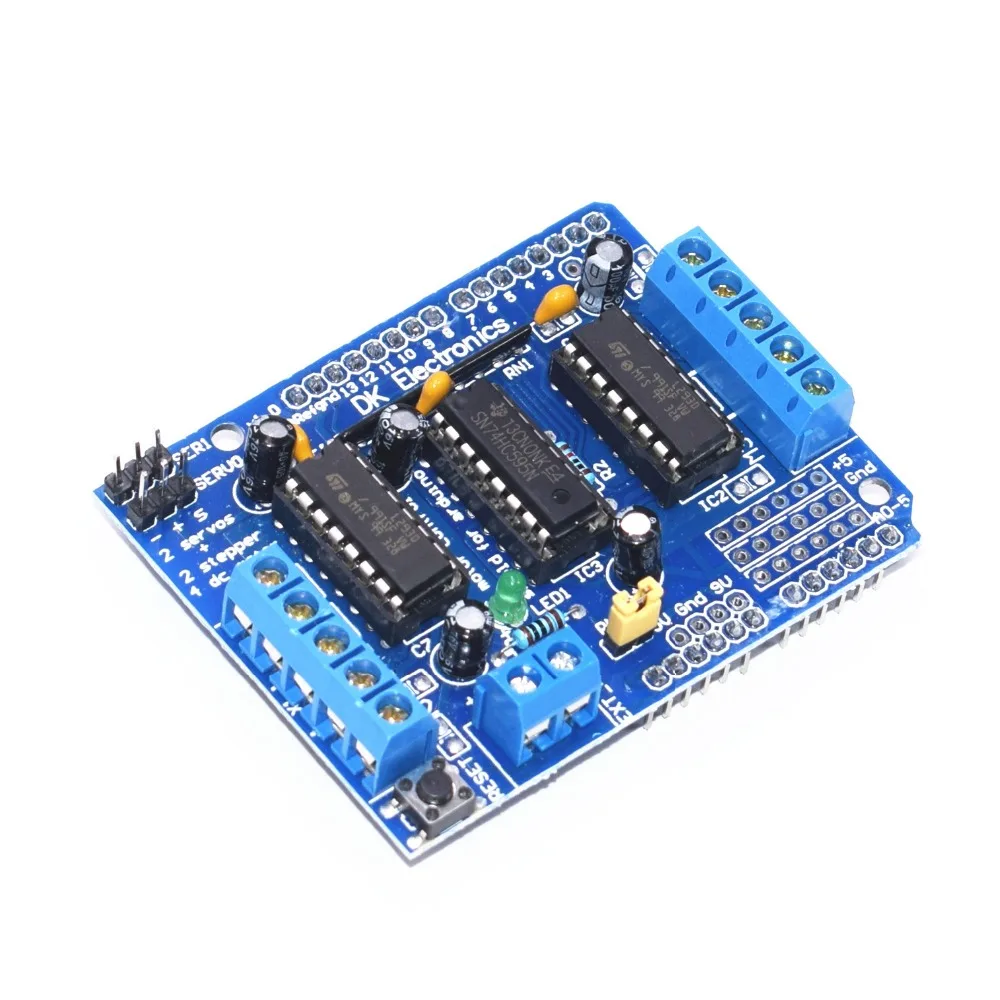 L293 Motor shield Motor-driven expansion board L293D motor control Duemilanove module | Электронные компоненты и