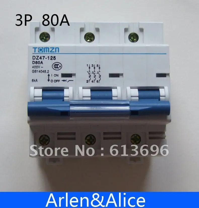 3P 80A 240V/415V 50HZ/60HZ Автоматический выключатель MCB sp|breaker amp|breaker breakermcb miniature circuit breaker |