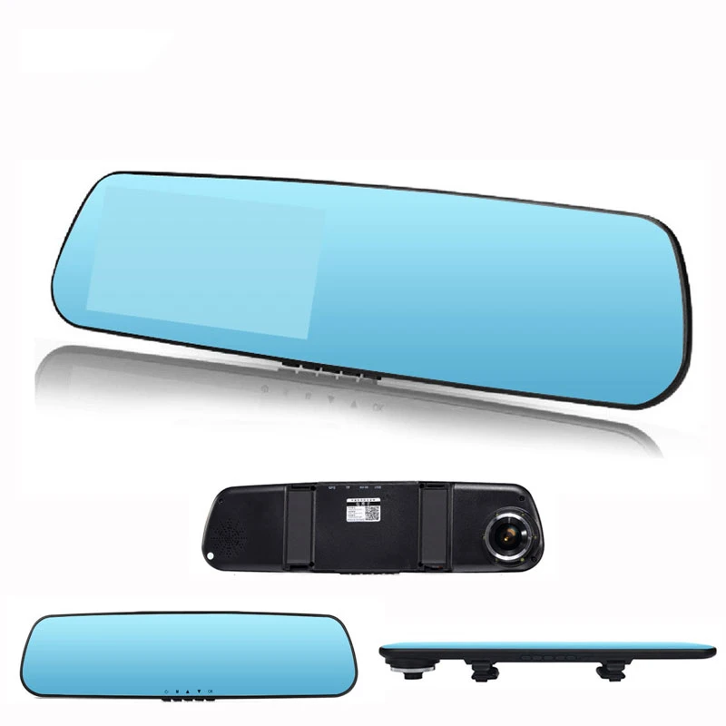 4 3 &quotHD 1080P ночного видения парковки мониторинга автомобиля dvr зеркало заднего