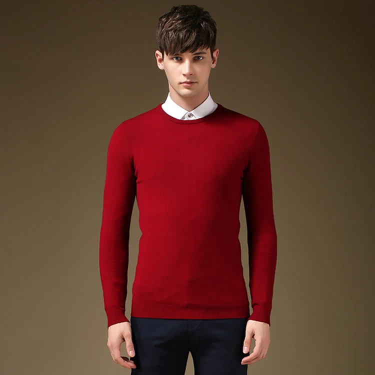 2015 мода мужские свободного покроя свитера сплошной пуловеры для мужчин blusas masculinas