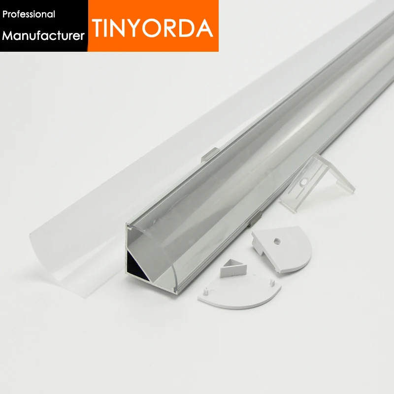 

Tinyorda 100 шт. (длина 1 м) светодиодный алюминиевый профиль светодиодный профиль для 20 мм светодиодной ленты [профессиональный производитель] ...