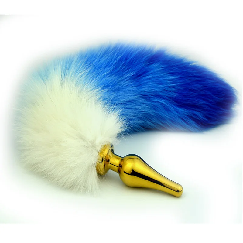 Новинка нержавеющая сталь 3 цвета искусственный Лисий хвост металлическая