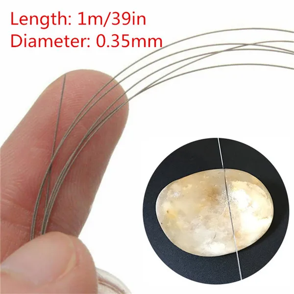 1m DIY Coping Saw Blades Cutting Wire Diamond Emery Jade Metal Stone Glass | Blade