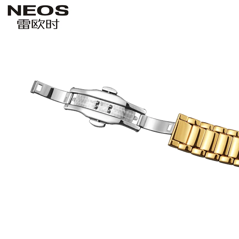 NEOS ультратонкие женские водонепроницаемые Модные прямоугольные кварцевые часы
