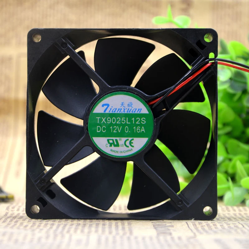 Вентилятор для охлаждения процессора Tianxuan TX9025L12S 90*90*25 мм 12 В постоянного тока 0 16 А