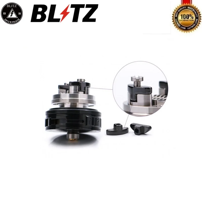 Оригинальный Blitz FP RTA Vape Танк 30 мм 4 мл 6 Емкость Поддержка одной двойной катушки