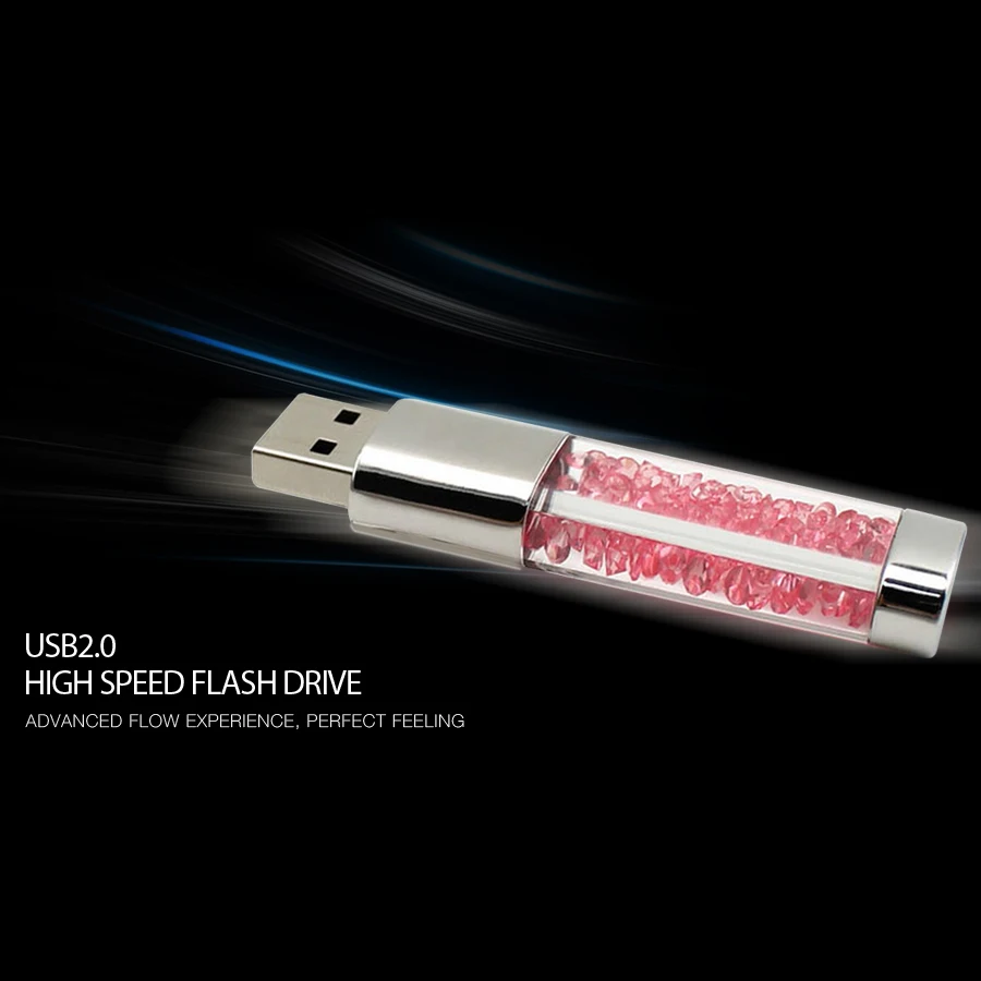 2017 Crystal USB Flash Drive 8GB 16GB 32GB fashion diamond pen drive 64GB Waterproof usb stick 2.0 flash disk for gift | Компьютеры и