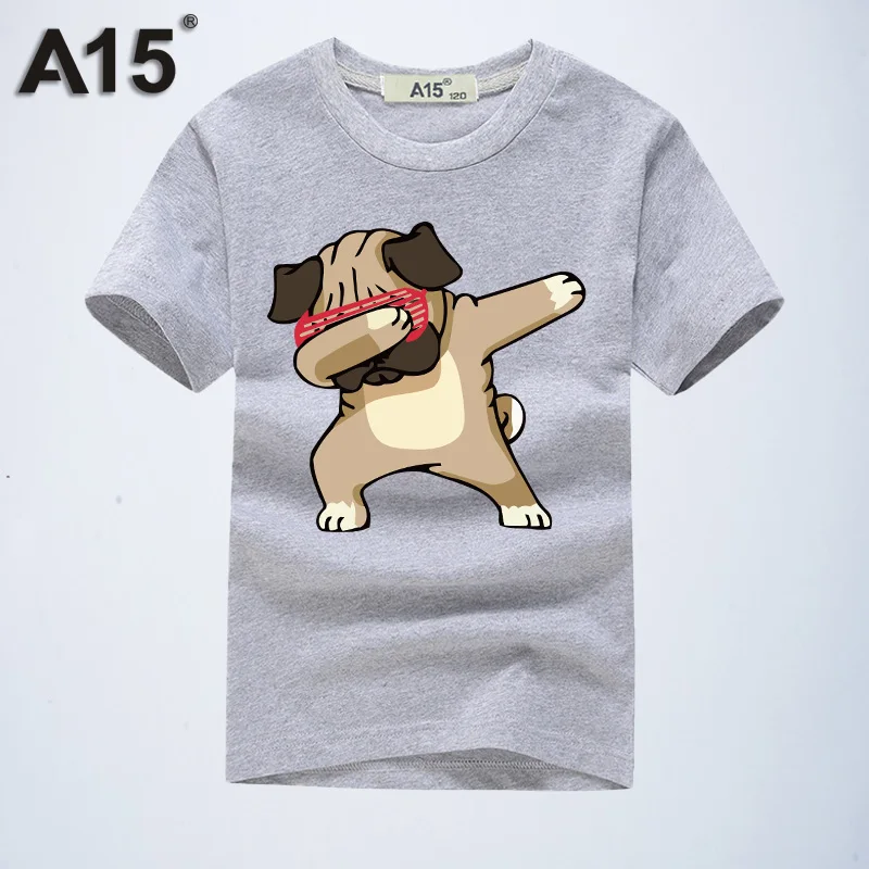 T0164Gray Лидер продаж, новая брендовая модная летняя футболка, повседневные футболки с 3d принтом тигра, хлопковая детская одежда для мальчиков и девочек, размер 8, 10, 12, 14 лет, A15 - Цвет: T0164Gray
