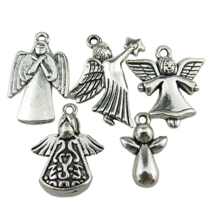 5 вещей в комплекте смешанный винтажный из серебряного сплава вера богиня звезда