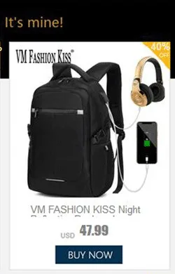VM Мода поцелуй высокого качества usb зарядка Sac Dos Pc 15,6 Pouces дорожная упаковка водостойкий износостойкий рюкзак для ноутбука