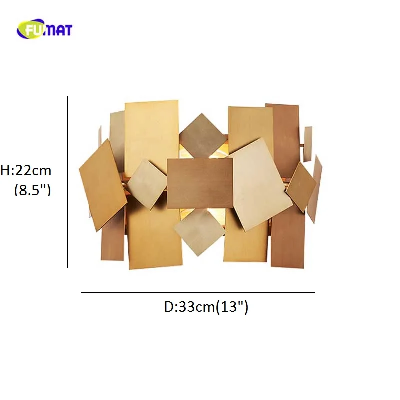 FUAMT настенное бра из нержавеющей стали модное современное освещение светильник