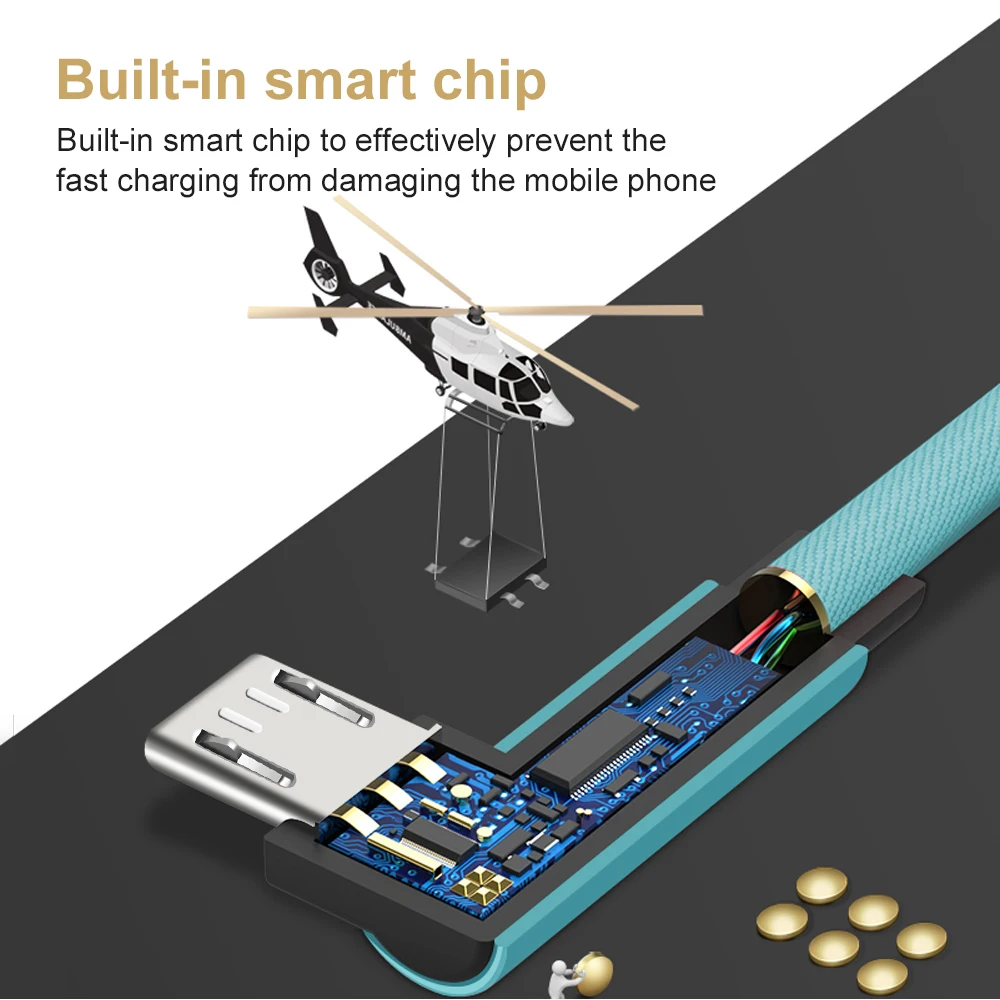 OLAF/1/2/3 м Тип usb C 90 градусов), кабель usb type-c функцией быстрой зарядки кабель Тип type-c для передачи данных Шнур Зарядное устройство разъемом спецификации usb type-C для samsung S8 S9 huawei Коврики 20