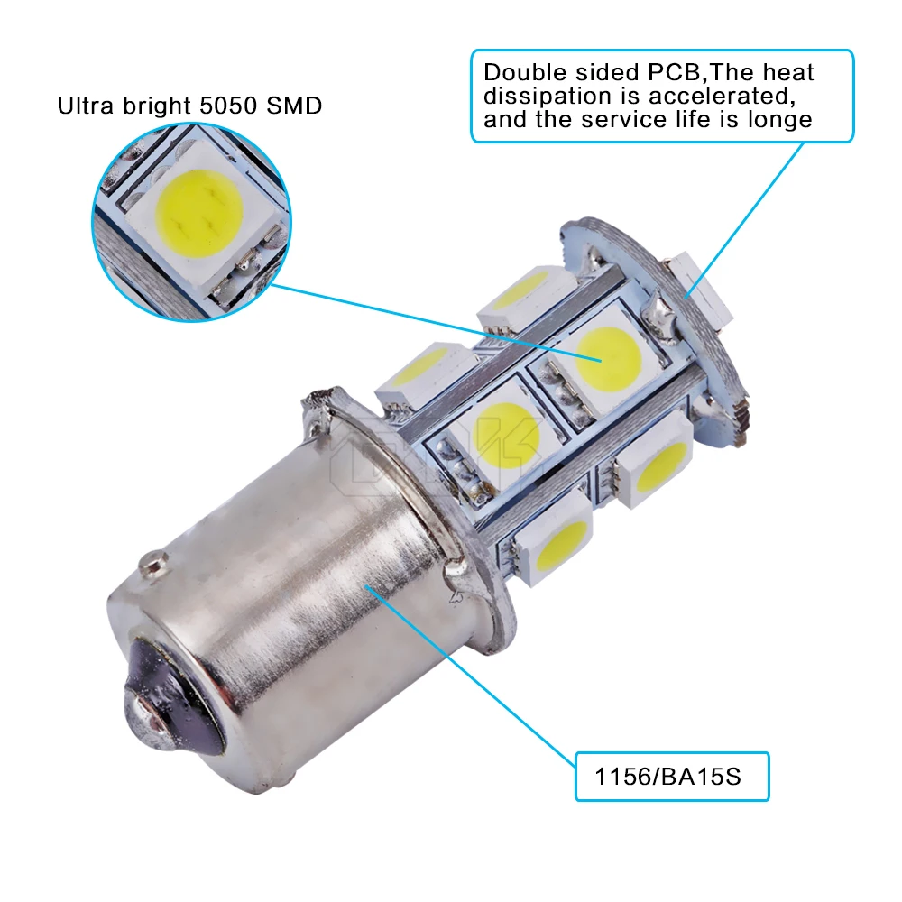 1156 Ba15s led P21w 13Smd 5050 Led Стоп Хвост указатель поворота лампа авто автомобиль 12В