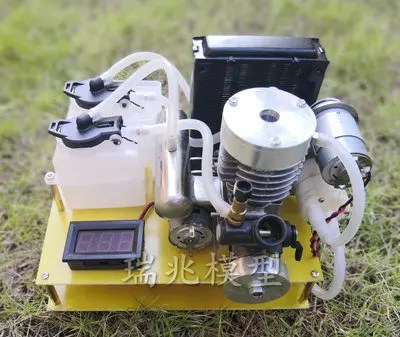 Метанол двигатель для DIY бензин микро мини маленький бензиновый двигатель генератор топливная модель электронное зажигание - Цвет: C