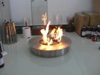 inno living fire 8 liter round stainless steel burner bioethanol outside fire place