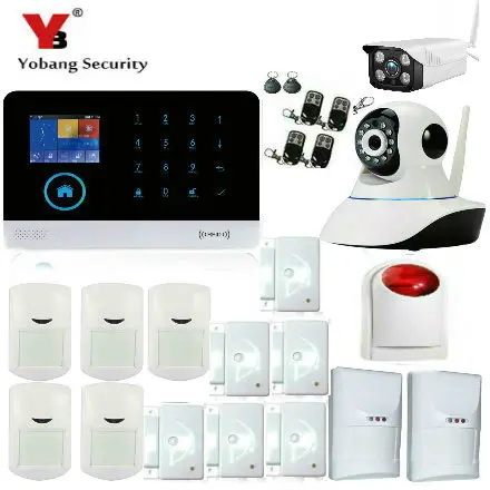 Yobang безопасности WIFI SMS беспроводной открытый RFID IP Camcera домашняя Безопасность GSM