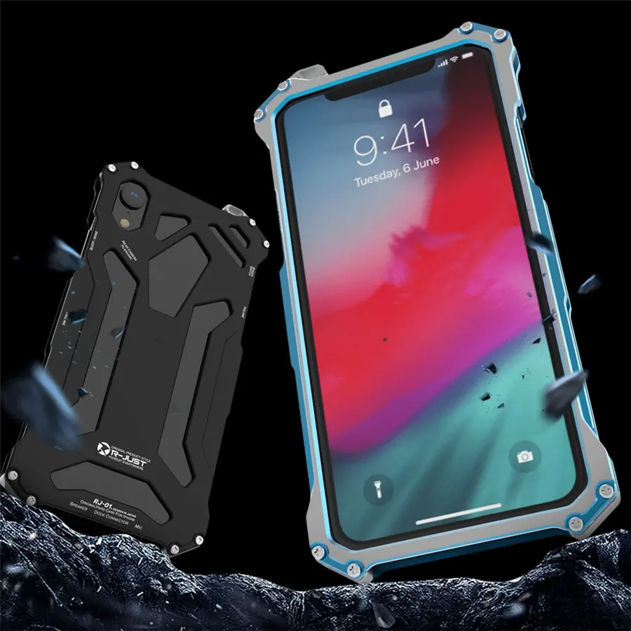 Классный металлический чехол для телефона iPhone XR XS R JUST Gundam алюминиевый оболочка