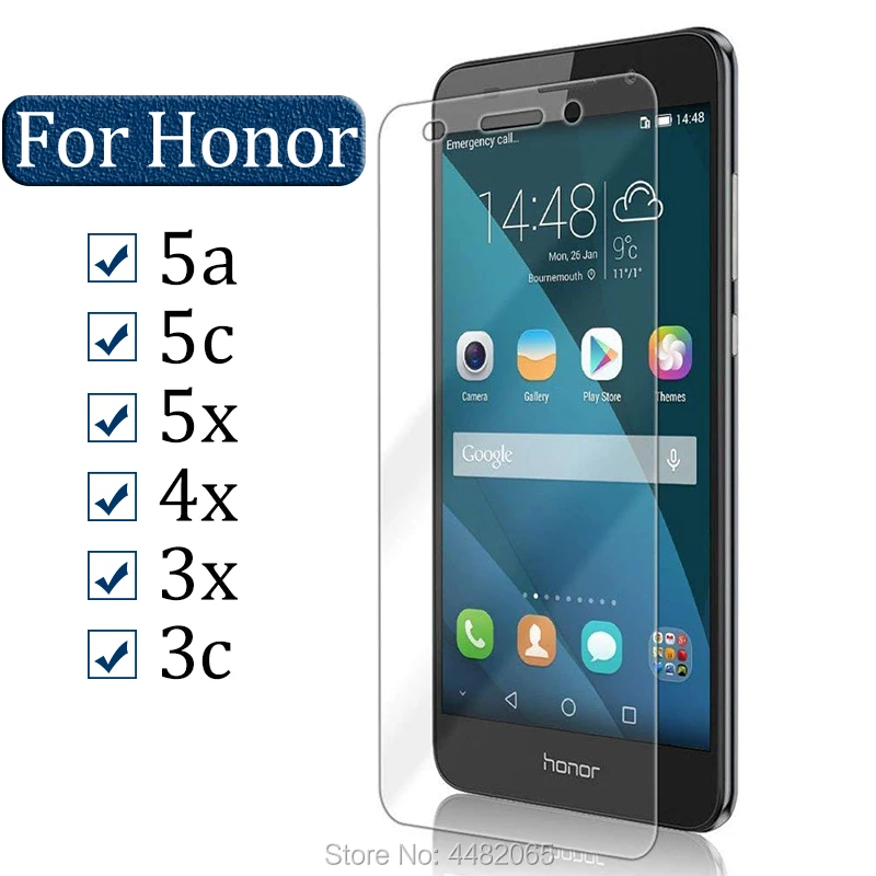 2 шт. Защитное стекло для Honor 5a 5c защита экрана 5x 4x 3x 3c Huawei a5 c5 x5 закаленное 5 a c