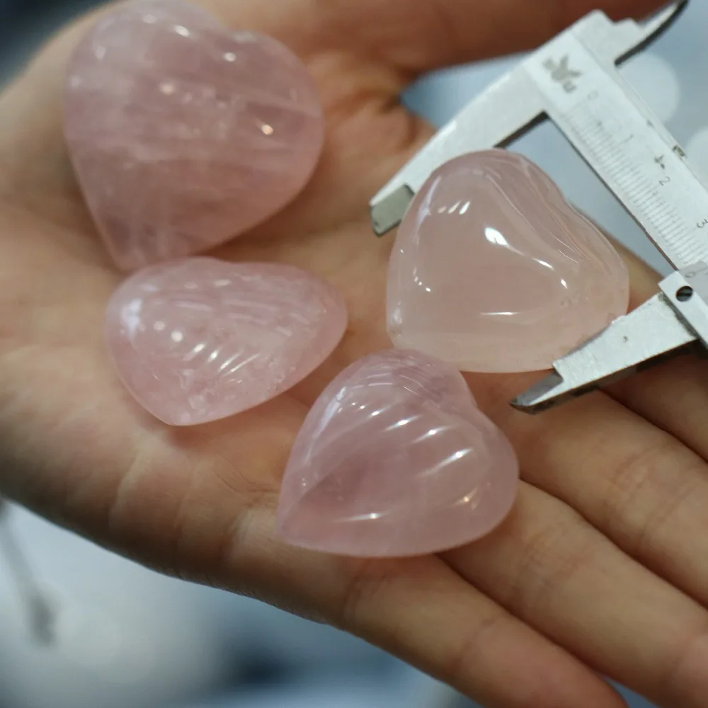 4 шт. розы кварц кристалл сердце проволока и обмотка ювелирных изделий|Камни| |