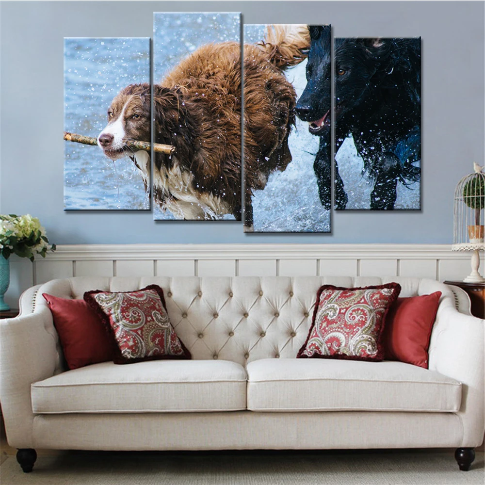Продвижение Высокое качество 4 предмета в комплекте Wall Art верхняя одежда для