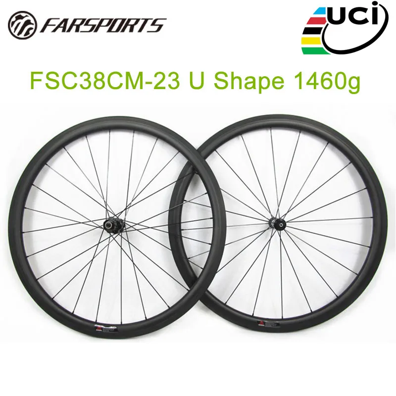 

11 speed carbon road bicycle wheelset 20 24 spoke holes ( FSC38CM-23U ) 700C full carbon fiber chinese cheap bicycle wheels