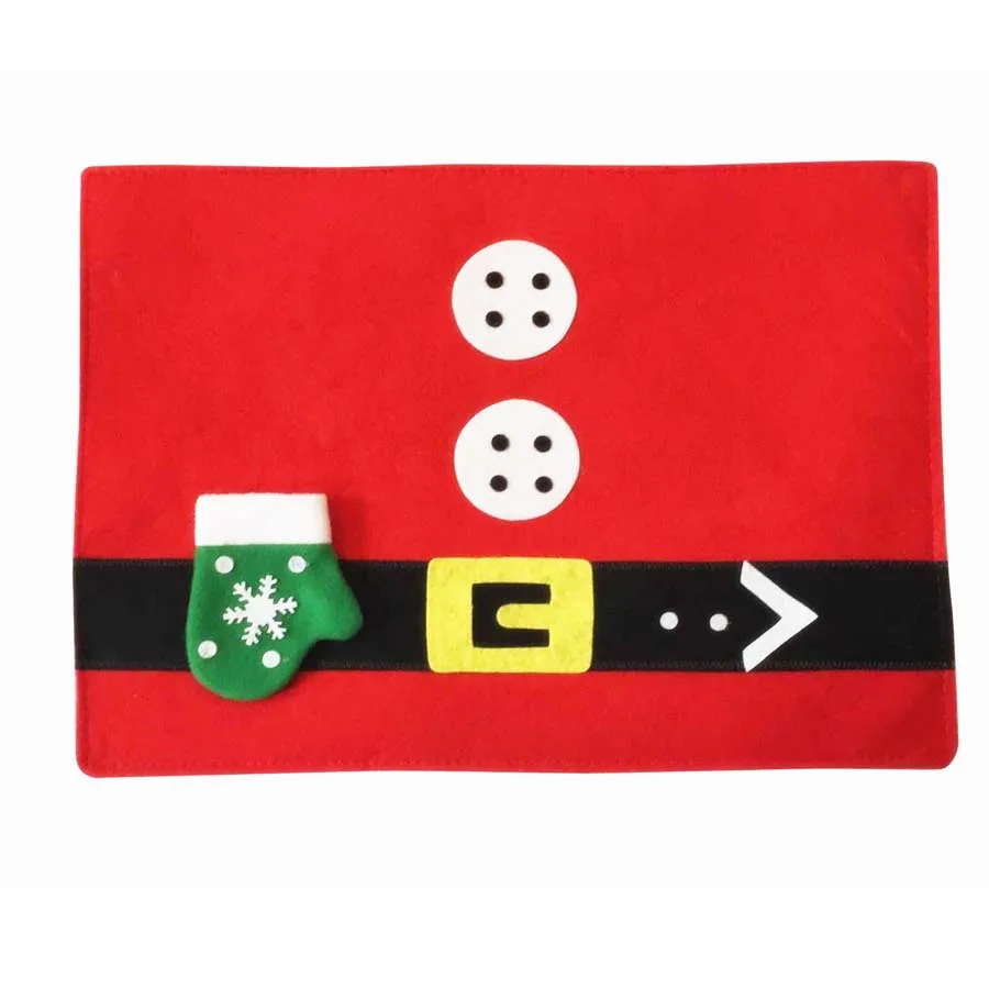 2 шт./лот рождественские чулки салфетки нож и вилка коврик украшения для дома Feliz