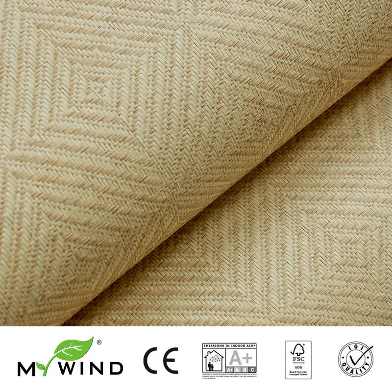 7221 MY WIND Grasscloth настенная бумага s Роскошный натуральный материал Innocuity 3D Бумага плетение дизайн обои в отделка в рулоне wandbekleding - Цвет: 7221
