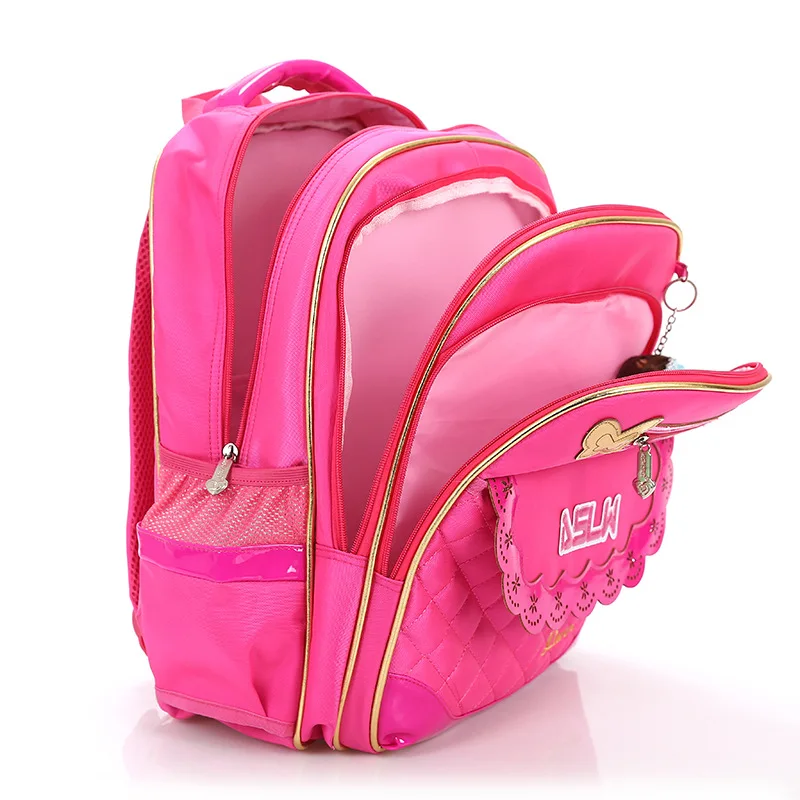 2 шт./компл. милые школьные сумки принцессы для девочек рюкзак Детский сумка начальной книги