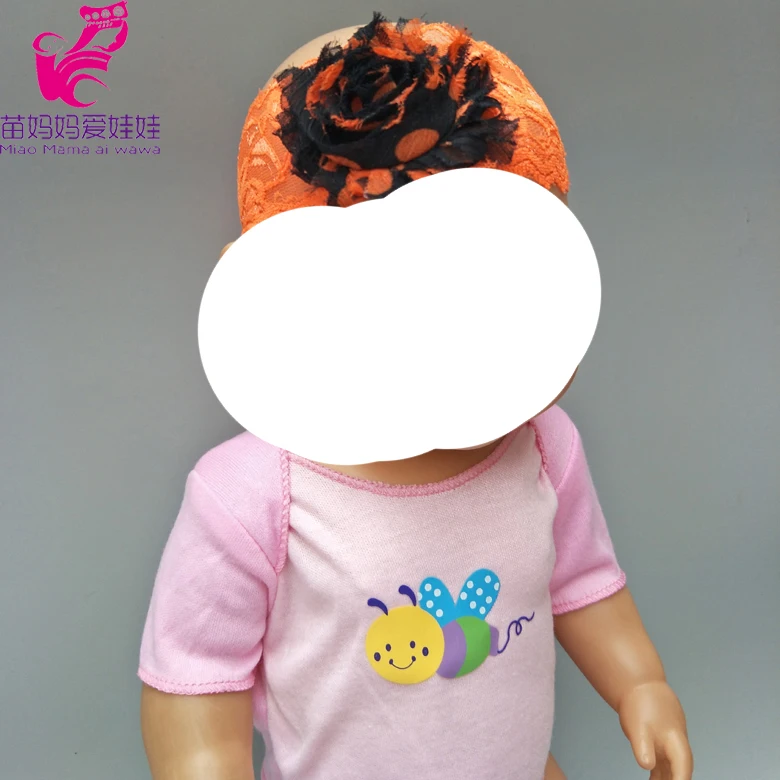 Костюм для 43 см повязки на голову куклы 18 &quot43 bebe новорожденных Кукла аксессуар