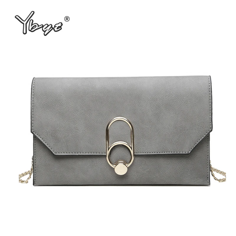 

YBYT brand 2018 casual PU leather women satchel envelope clutch evening bag ladies shopping purse female shoulder crossbody bags