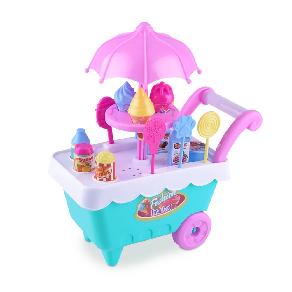 Детские игрушки для ролевых игр мини-тележка конфет съемная тележка магазина