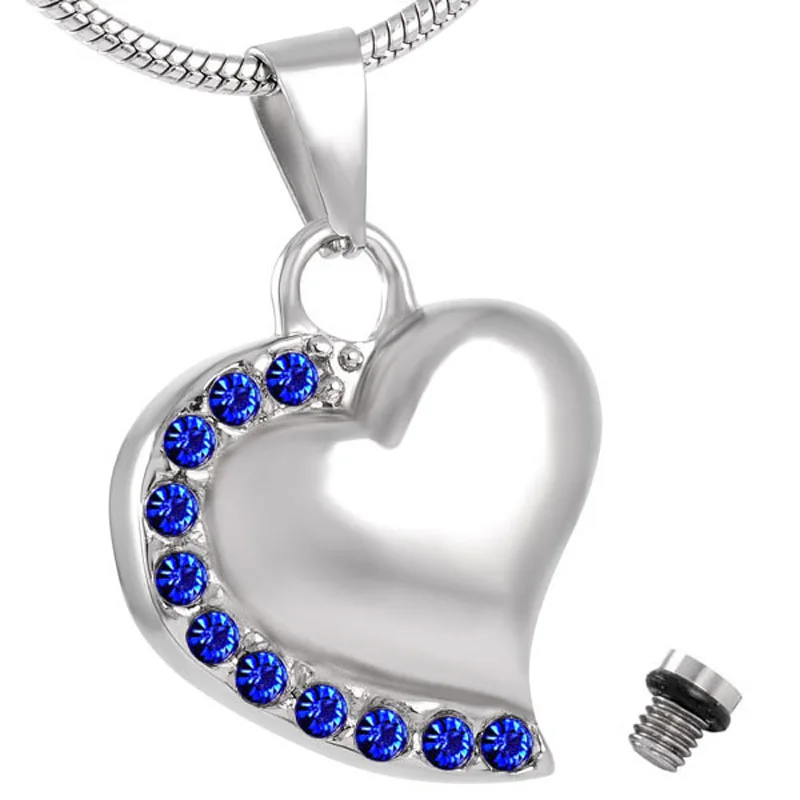 K8018 Always in My Heart Crystal Cremation Jewelry for Ashes Pendant Locket Keepsake Memorial Urn Necklaces | Украшения и