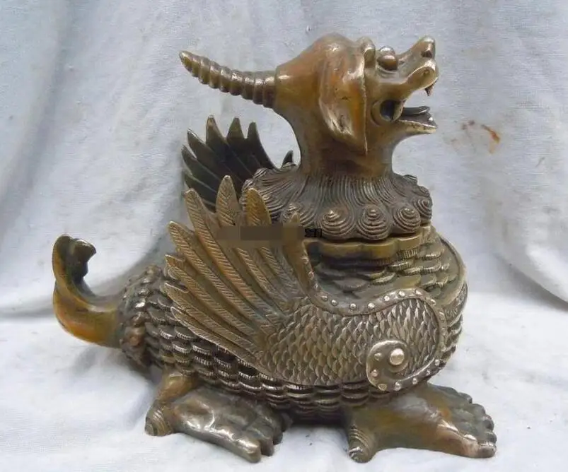 7 Inch China brass carved finely luck gather mammon MARRY MOB &quotpi xiu ' statue | Дом и сад
