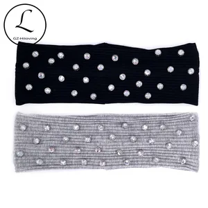 Прямая поставка, женские Стразы, аксессуары для волос, новинка 2019, летняя эластичная ребристая головная повязка, тюрбан для вечеринки