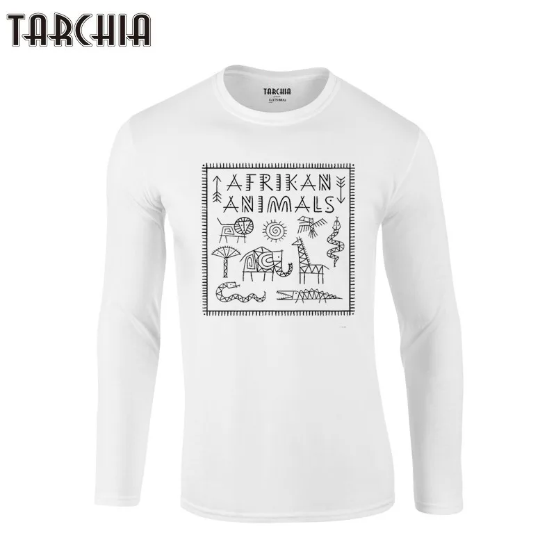 Мужская хлопковая Приталенная футболка TARCHIA разные африканские футболки с