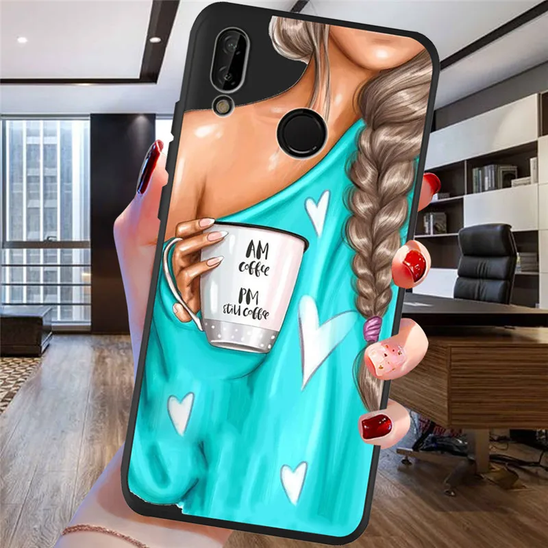 Для huawei P8 P10 P20 P30 Коврики 10 20 Honor 8 8X 8C 9 V20 20i 10 Lite Plus Pro Чехол-футляр модная одежда для девочек;