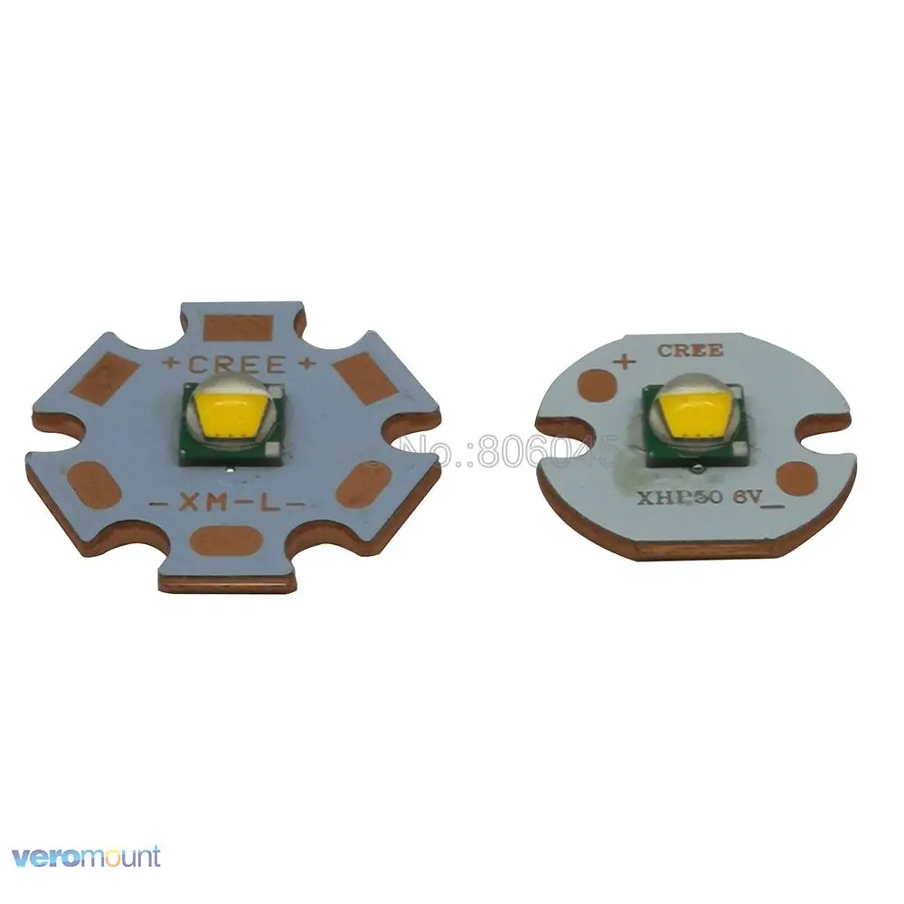 Светодиодный излучатель Cree XM-L T6 10 Вт холодный белый нейтральный теплый 16 мм или 20